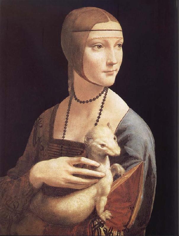 Leonardo  Da Vinci Lady with Emine Germany oil painting art